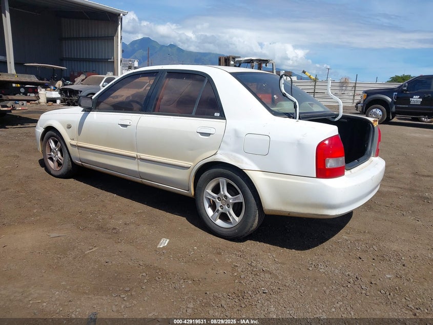 2003 Mazda Protege Dx/Es/Lx white sedan gasoline JM1BJ225330191167 photo #4