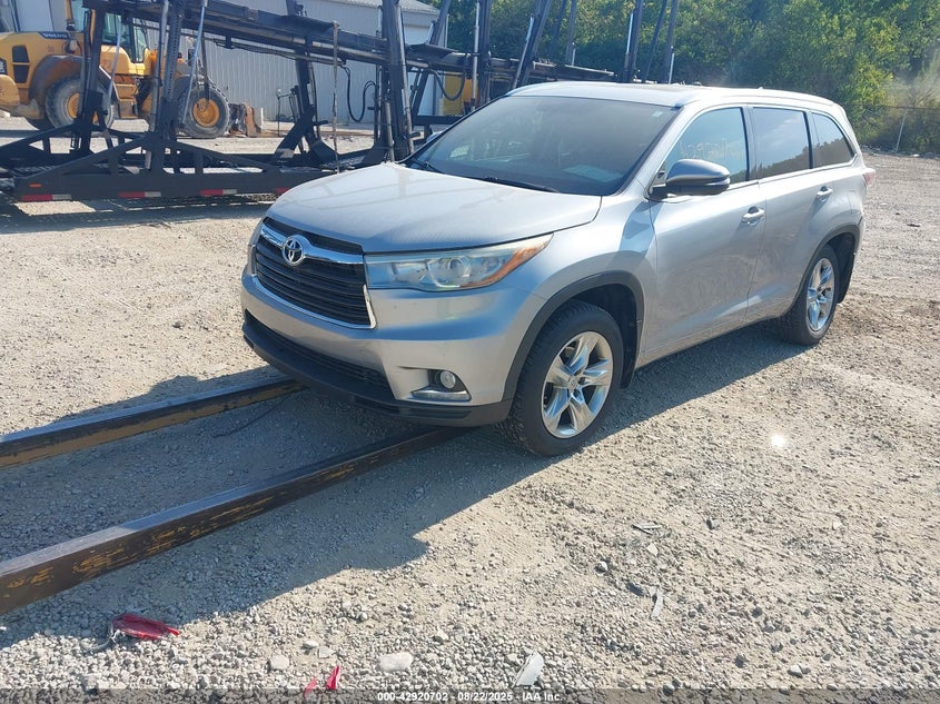 Vin: 5tddkrfh9es020099, lot: 43414428, toyota highlander limited v6 20142