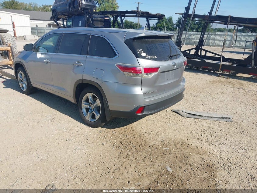 Vin: 5tddkrfh9es020099, lot: 43414428, toyota highlander limited v6 20143