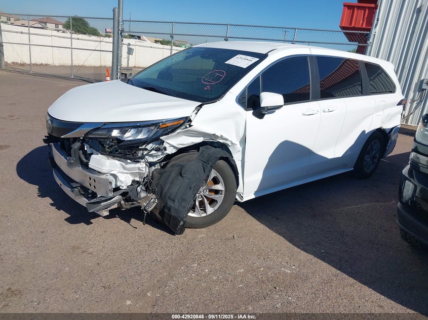 Vin: 5tdkrkec1ps169500, lot: 43414572, toyota sienna le 20232