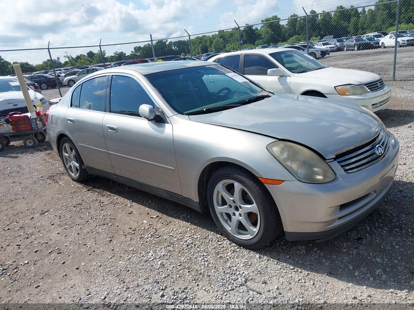 2004 Infiniti G35 silver sedan gasoline JNKCV51E34M614169 photo #1