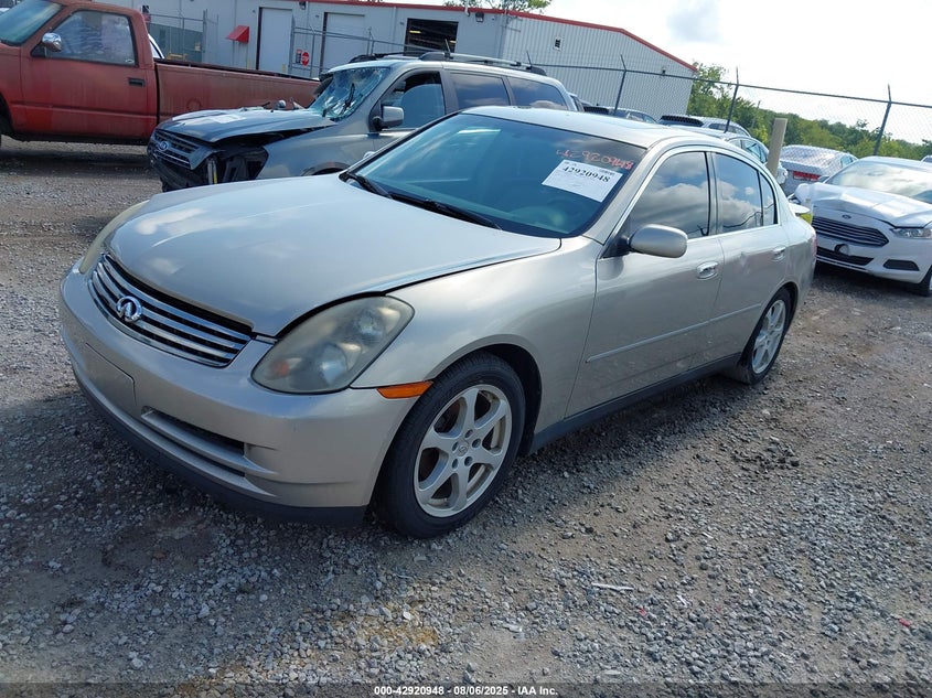 2004 Infiniti G35 silver sedan gasoline JNKCV51E34M614169 photo #3