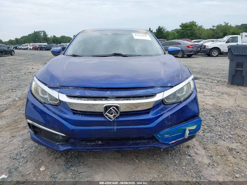 2020 Honda Civic Lx VIN: 2HGFC2F6XLH519390 Lot: 42921445