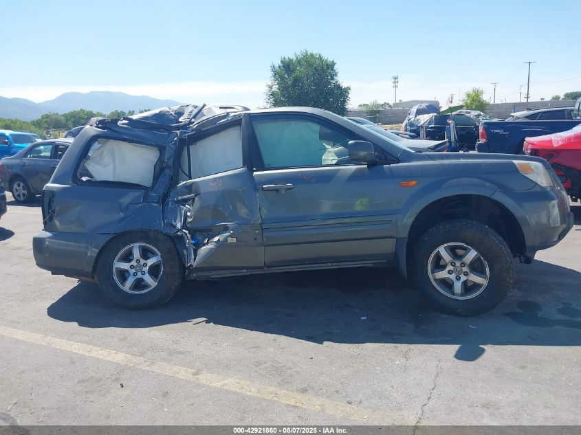 2008 Honda Pilot Ex-L VIN: 5FNYF18728B000684 Lot: 42921860