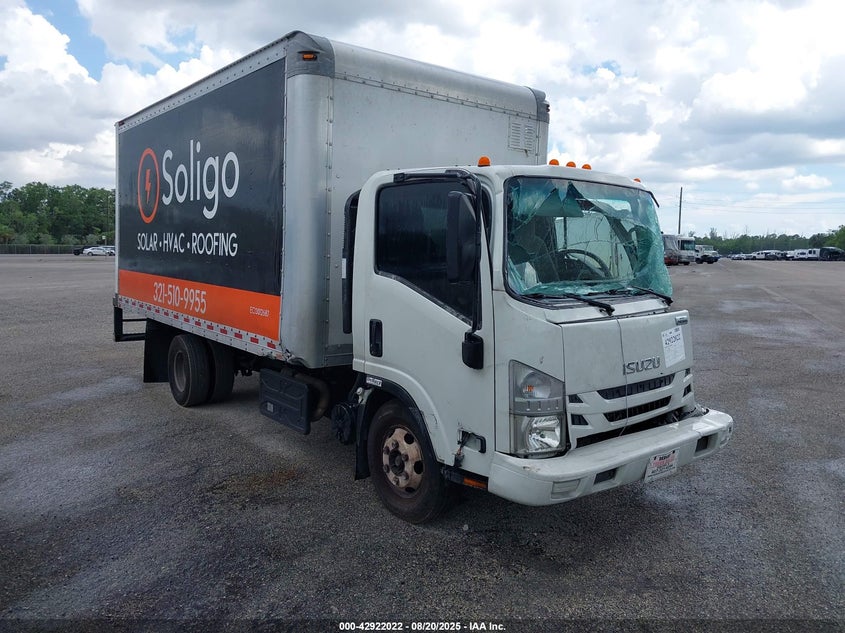 2019 Isuzu Npr Hd white van diesel JALC4W16XK7008901 photo #1