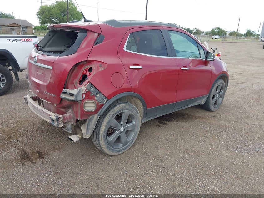 Vin: kl4cjbsb4eb648676, lot: 43416220, buick encore convenience 20144