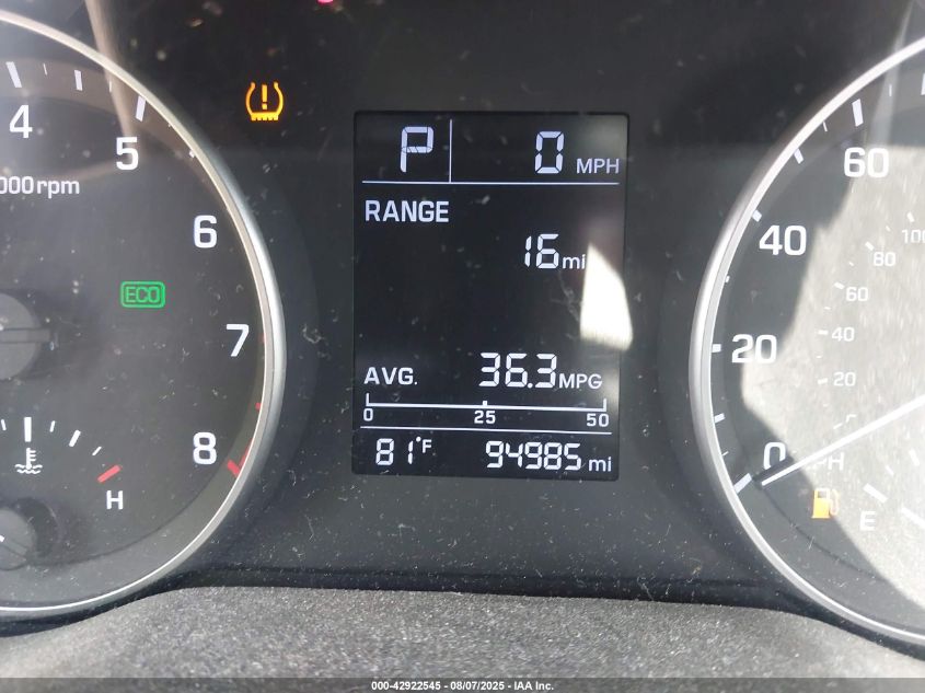 2017 Hyundai Elantra Se VIN: KMHD74LF1HU094605 Lot: 42922545