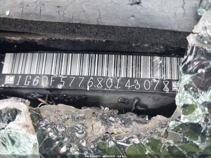 2008 Cadillac Cts Standard VIN: 1G6DF577680143078 Lot: 42922972