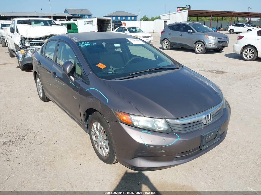 2012 Honda Civic Lx VIN: 2HGFB2F56CH560254 Lot: 42923015