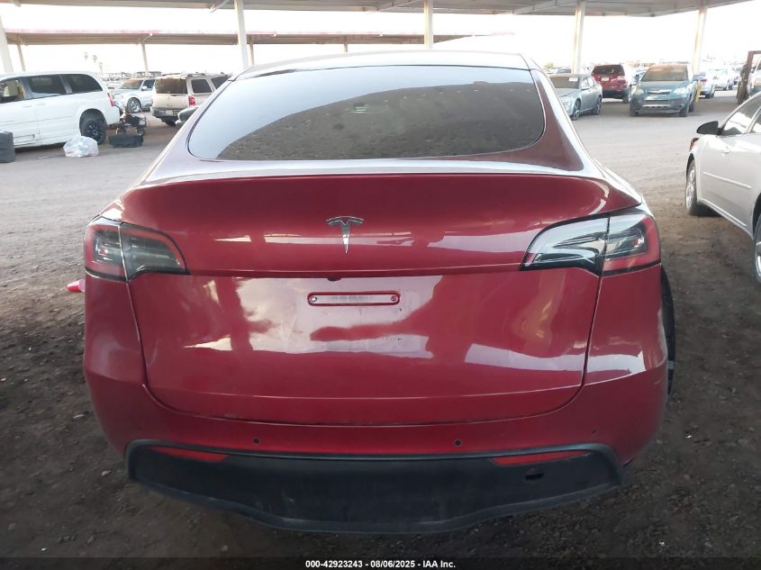 2021 Tesla Model Y Long Range Dual Motor All-Wheel Drive VIN: 5YJYGAEE6MF303591 Lot: 42923243