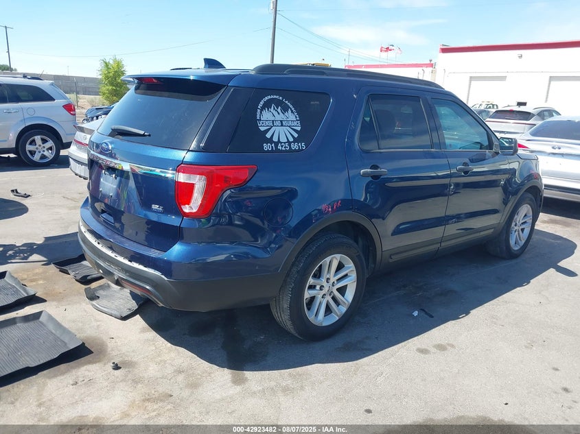 1FM5K7B83HGA25081 2017 Ford Explorer 3.5 Blue