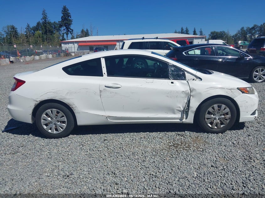 2012 Honda Civic Lx VIN: 2HGFG3B58CH544750 Lot: 42923604