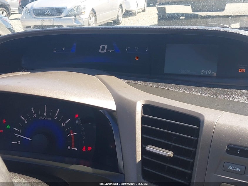 2012 Honda Civic Lx VIN: 2HGFG3B58CH544750 Lot: 42923604