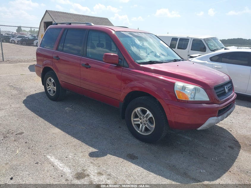 2HKYF18534H512576 2004 Honda Pilot Ex-L auction photo 1