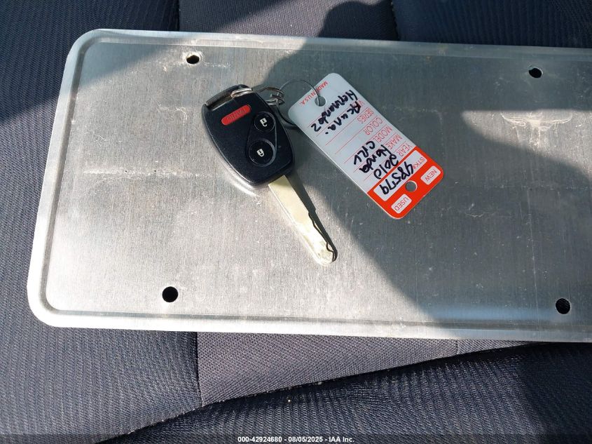 2010 Honda Cr-V Lx VIN: 5J6RE4H34AL052675 Lot: 42924680