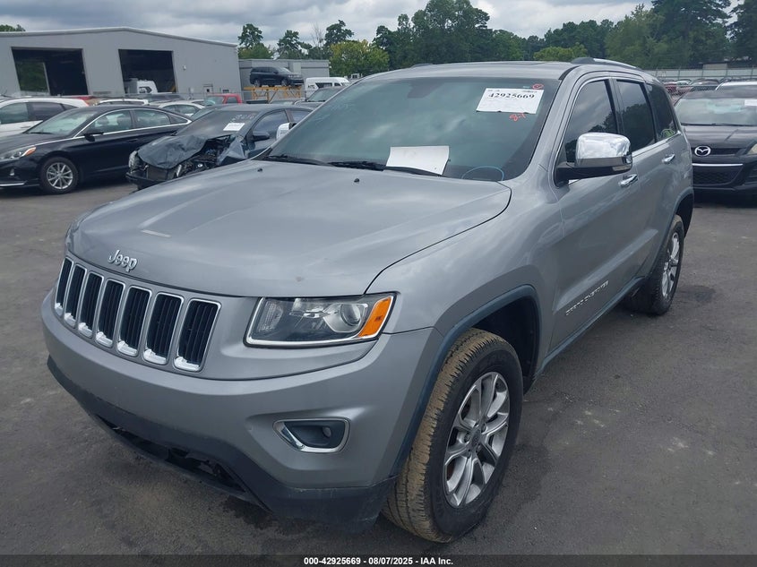 Vin: 1c4rjebg8gc409464, lot: 43419408, jeep grand cherokee limited 20162