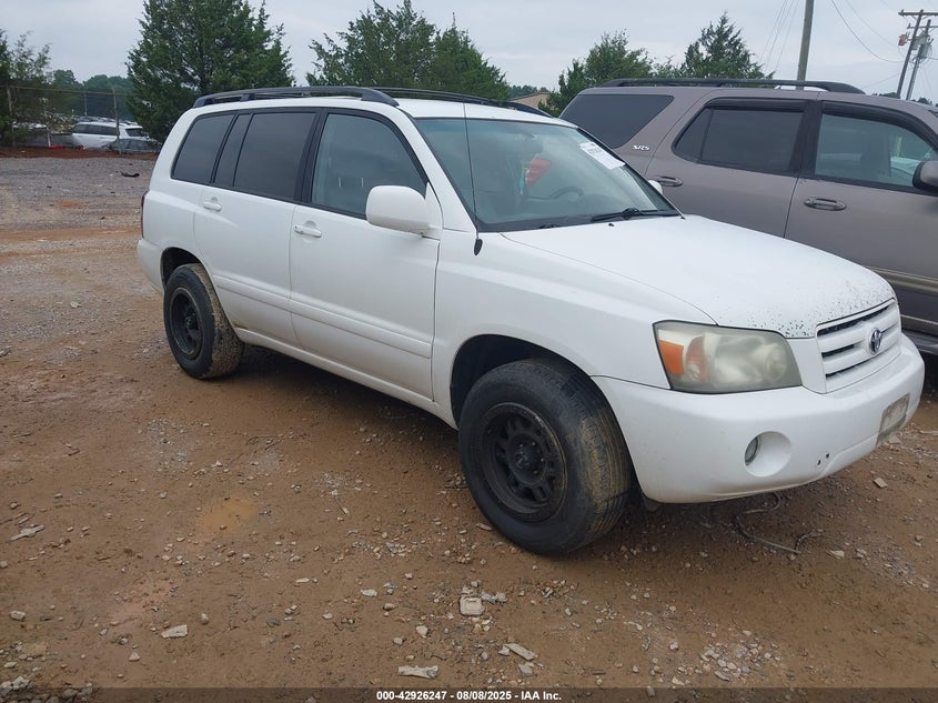 2006 Toyota Highlander white other gasoline JTEGD21A560155136 photo #1