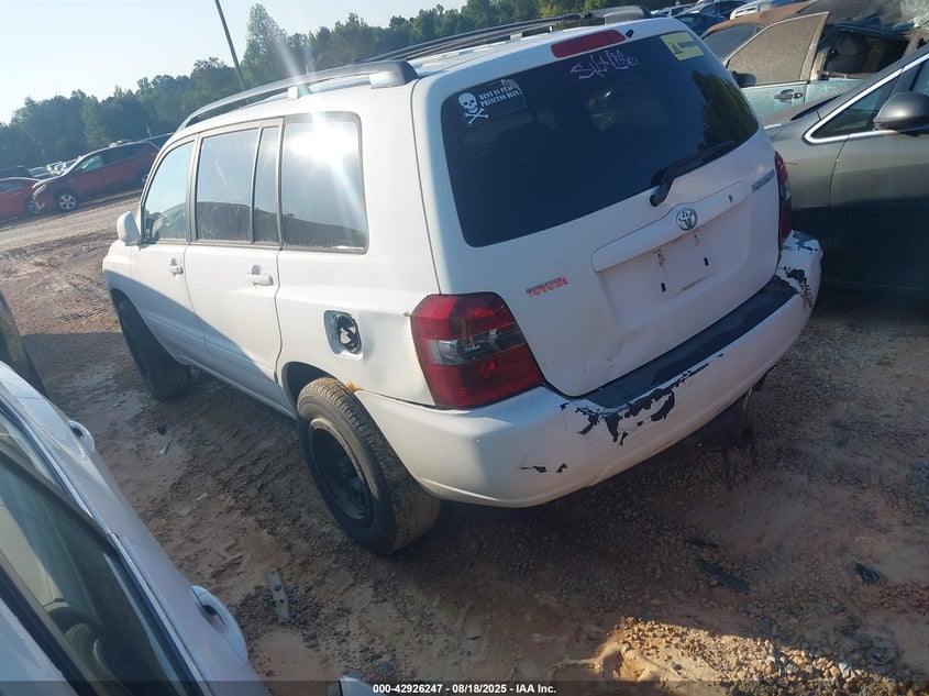 2006 Toyota Highlander white other gasoline JTEGD21A560155136 photo #4