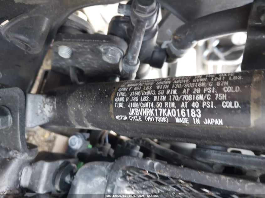 2019 KAWASAKI VN1700 K - JKBVNRK17KA016183