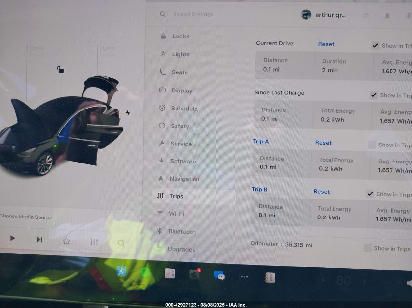 2019 Tesla Model 3 Long Range/Performance VIN: 5YJ3E1EBXKF408699 Lot: 42927123