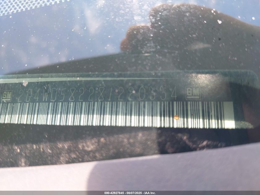 2008 Buick Lacrosse Cxl VIN: 2G4WD582281220334 Lot: 42927845