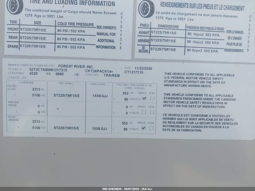 5ZT2CTNB9M1217315 2021 JEEP  photo no. 9