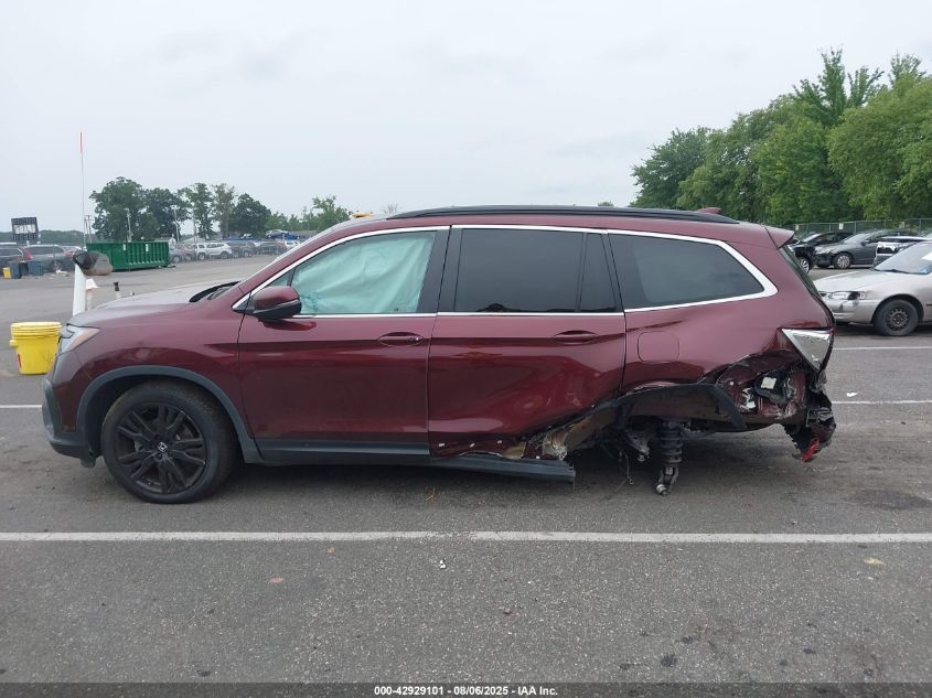 2022 Honda Pilot Awd Special Edition VIN: 5FNYF6H21NB097597 Lot: 42929101