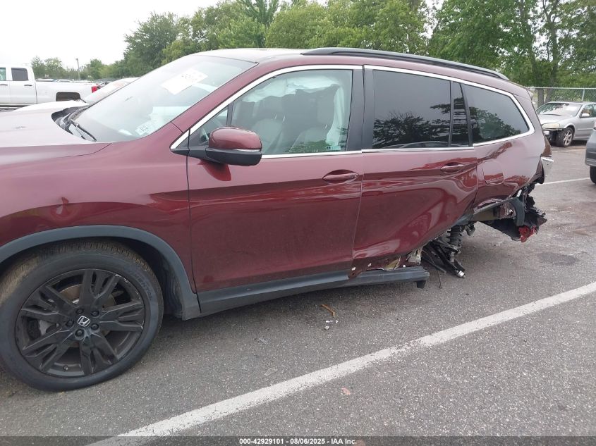 2022 Honda Pilot Awd Special Edition VIN: 5FNYF6H21NB097597 Lot: 42929101