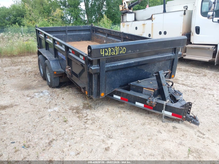 4ZEDT1422J1167400 2018 Load Trail 14' Dump Trailer auction photo 1