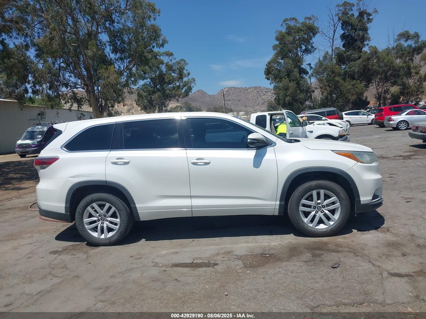 2016 TOYOTA HIGHLANDER LE - 5TDZARFH7GS018427