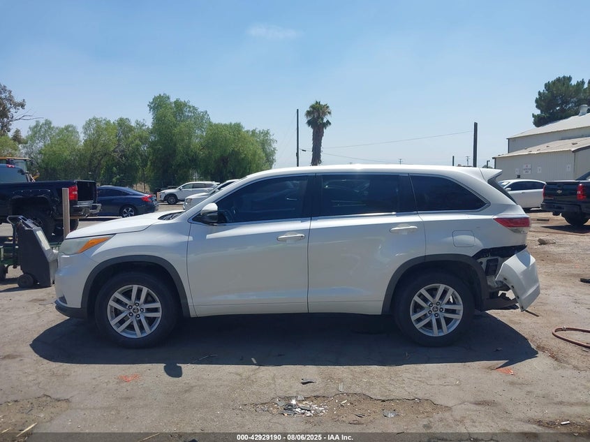 2016 TOYOTA HIGHLANDER LE - 5TDZARFH7GS018427