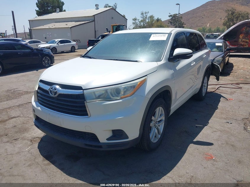 2016 TOYOTA HIGHLANDER LE - 5TDZARFH7GS018427