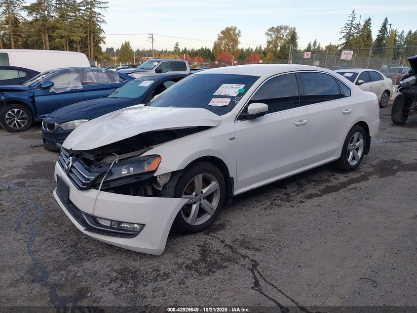 2015 Volkswagen Passat 1.8T Limited Edition white sedan gasoline 1VWAT7A31FC107785 photo #3