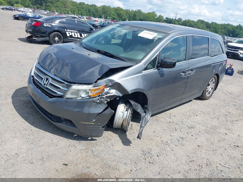 Vin: 5fnrl5h66cb008016, lot: 43423648, honda odyssey ex-l 20122