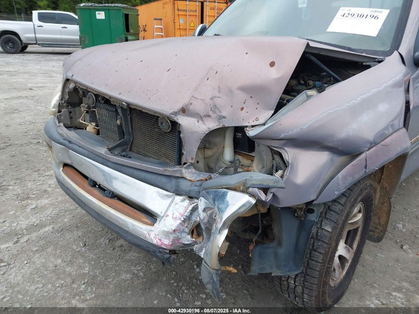 2000 Toyota Tundra Sr5 V8 VIN: 5TBBT4415YS002435 Lot: 42930196