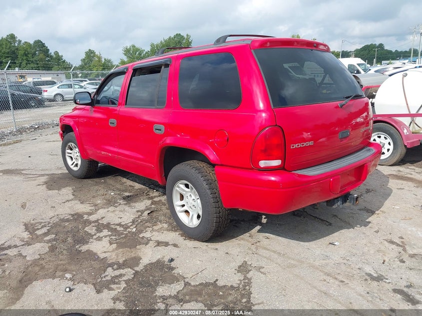 2003 Dodge Durango Slt red other gasoline 1D4HR48N33F573625 photo #4