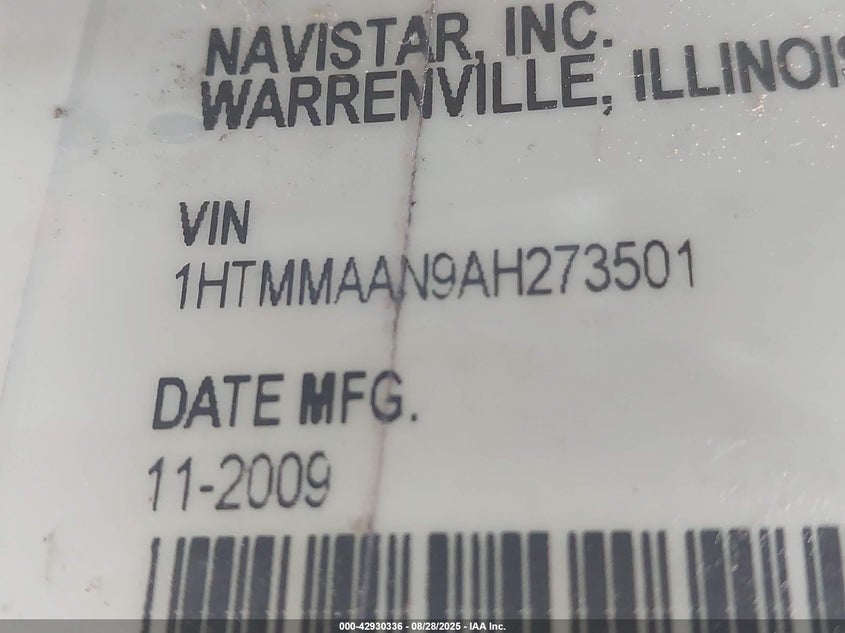 2010 International 4000 4300 VIN: 1HTMMAAN9AH273501 Lot: 42930336