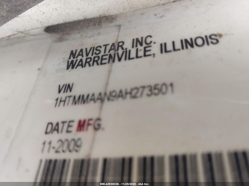 2010 International 4000 4300 VIN: 1HTMMAAN9AH273501 Lot: 42930336