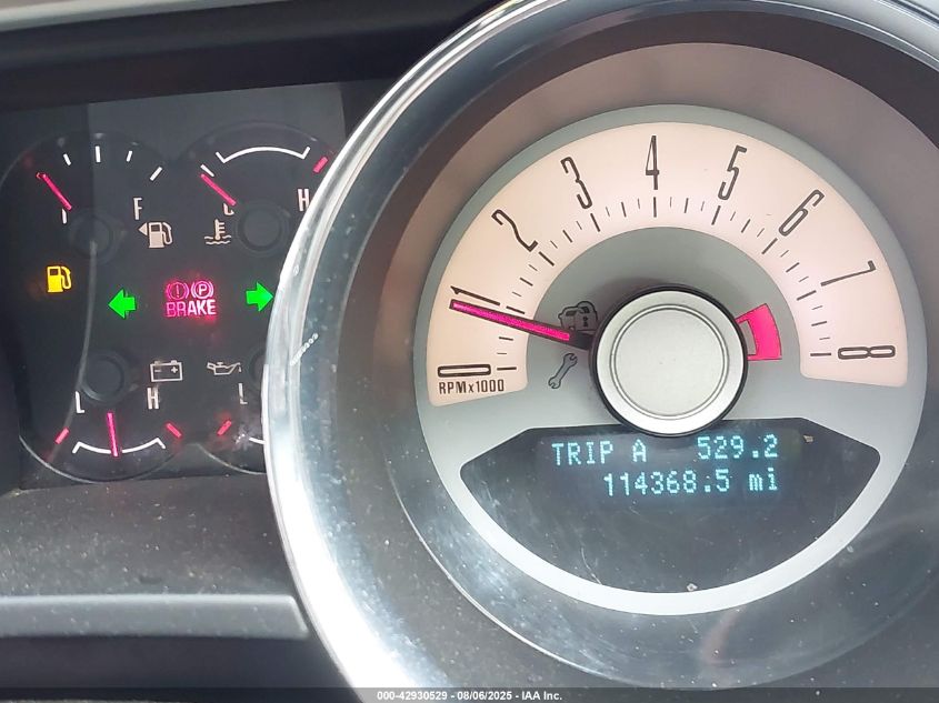 2012 Ford Mustang Gt Premium VIN: 1ZVBP8CF5C5262037 Lot: 42930529