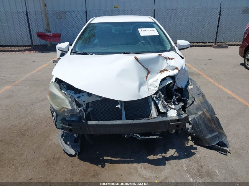 2016 Toyota Corolla L VIN: 2T1BURHE0GC725647 Lot: 42930858