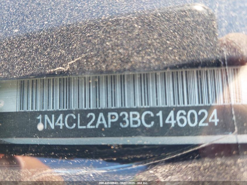 2011 Nissan Altima Hybrid VIN: 1N4CL2AP3BC146024 Lot: 42930943