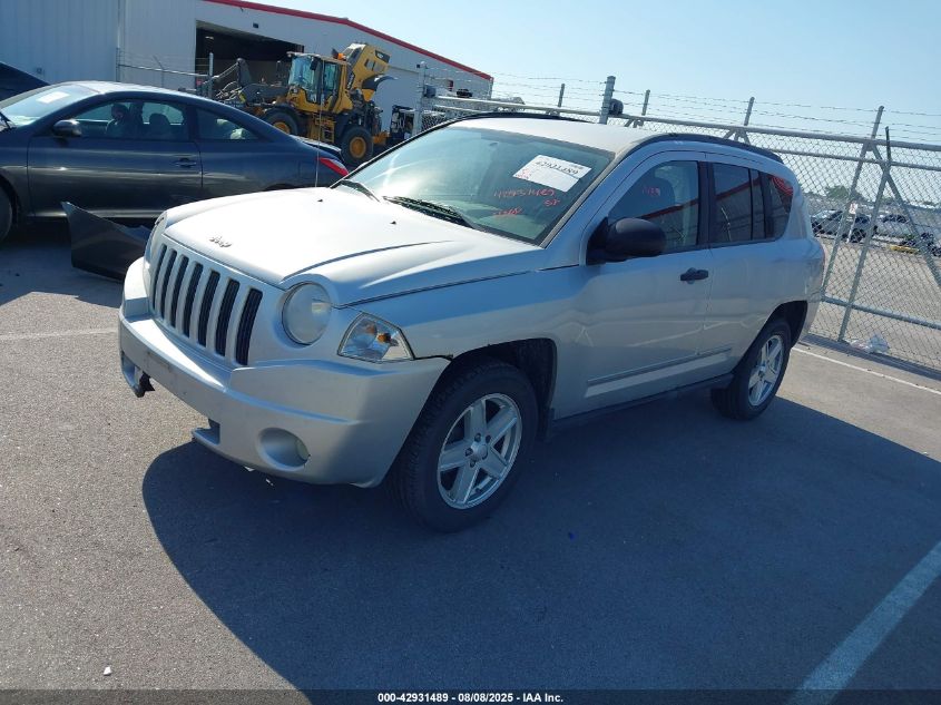 2008 Jeep Compass Sport silver other gasoline 1J8FT47W58D789469 photo #3