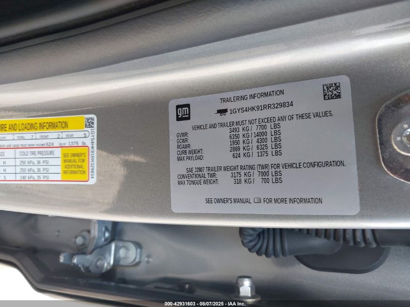 2024 Cadillac Escalade - 1GYS4HK91RR329834