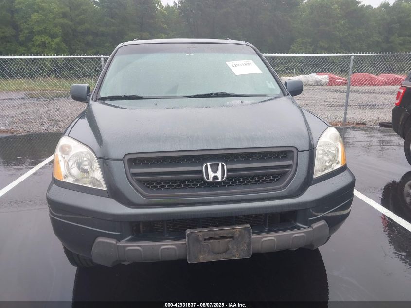 2005 Honda Pilot Ex-L VIN: 5FNYF18695B000314 Lot: 42931837