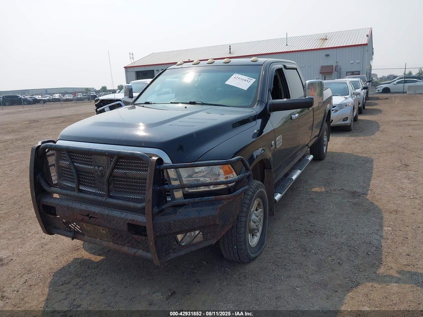 2012 Ram 3500 Laramie Longhorn/Limited Edition black truck diesel 3C63D3KL8CG130870 photo #3