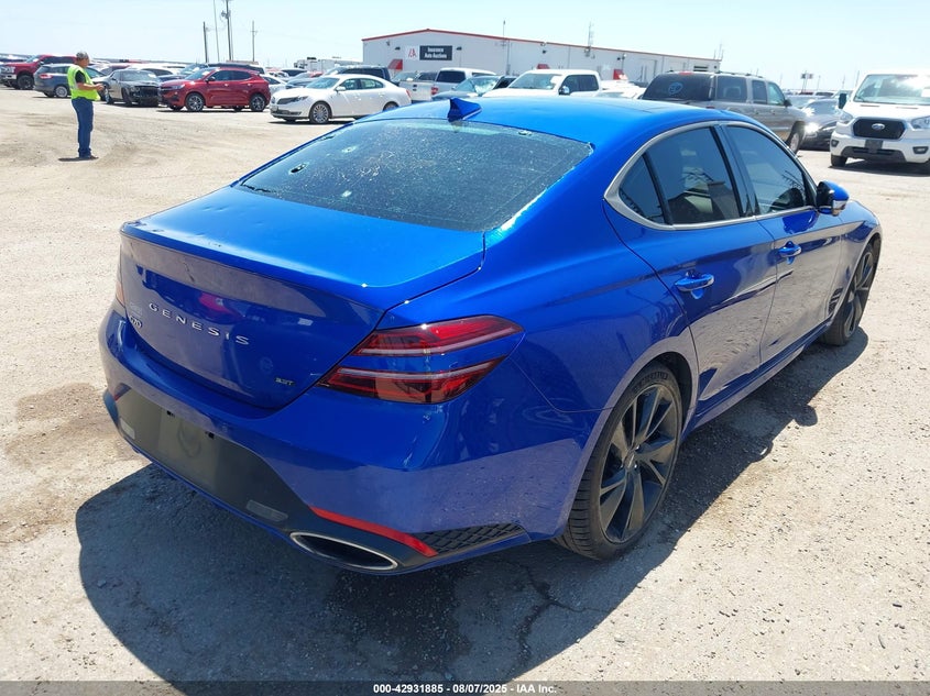 Vin: kmtg54te3pu116196, lot: 43425626, genesis g70 3.3t rwd 20234