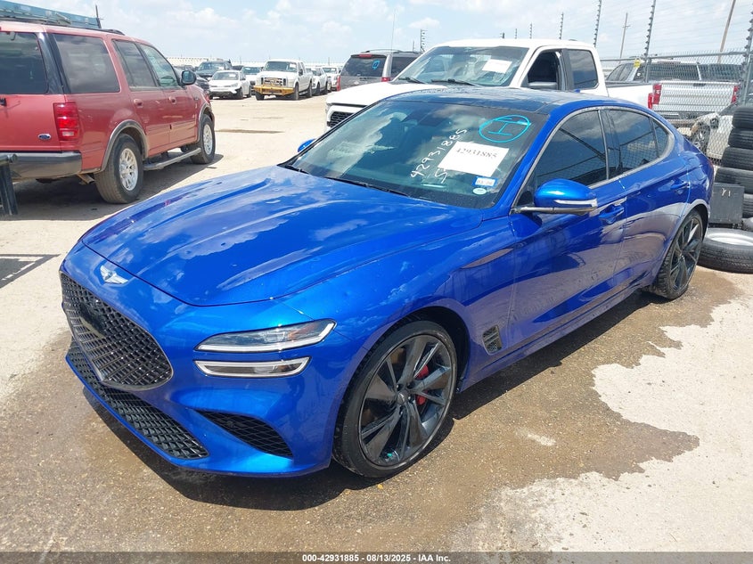 Vin: kmtg54te3pu116196, lot: 43425626, genesis g70 3.3t rwd 20232