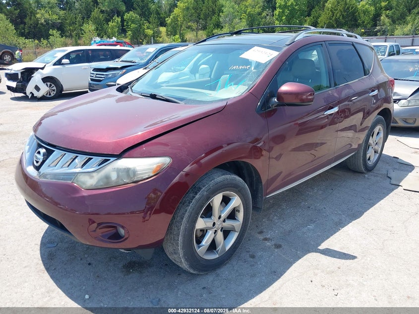JN8AZ18U29W106357 2009 NISSAN MURANO photo no. 2