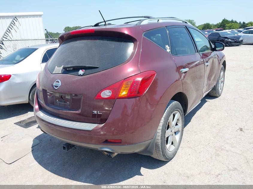 JN8AZ18U29W106357 2009 NISSAN MURANO photo no. 4