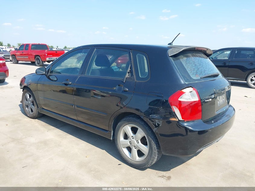 2007 Kia Spectra5 Sx black hatchback gasoline KNAFE161575007408 photo #4
